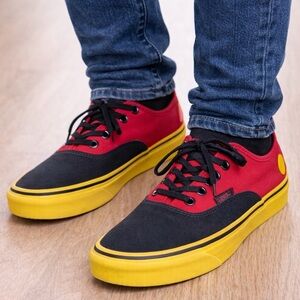 Vans 90th Anniversary Authentic Mickey Mouse Shoes size 5 Men and 6.5 Women